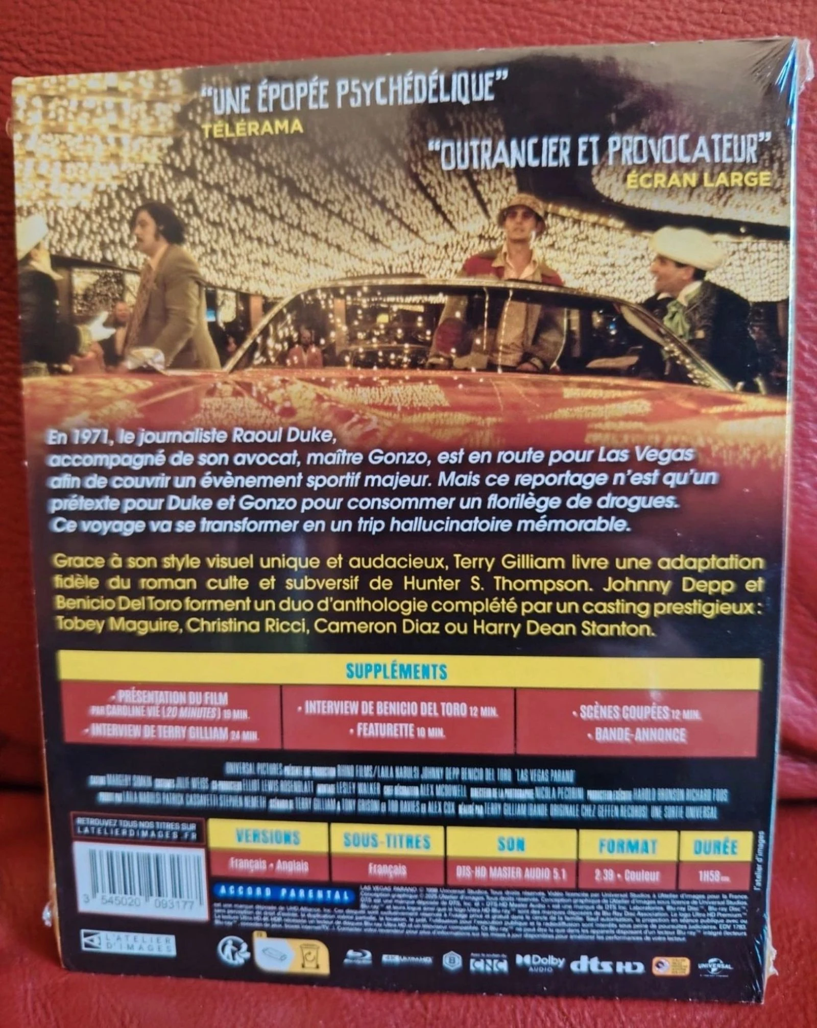Las Vegas paranoïde collector's edition limited 4k blu ray – photo 2